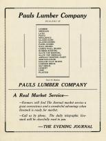 Pauls Lumber Company, The Evening Journal, Washington County 1920